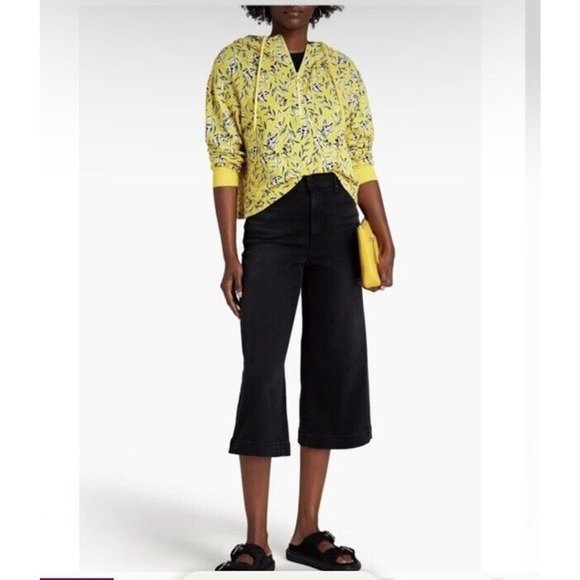 Alice and Olivia Quinlan Half Zip Cotton/Viscose Hoodie - Retail $250 Size XS - Picture 3 of 9